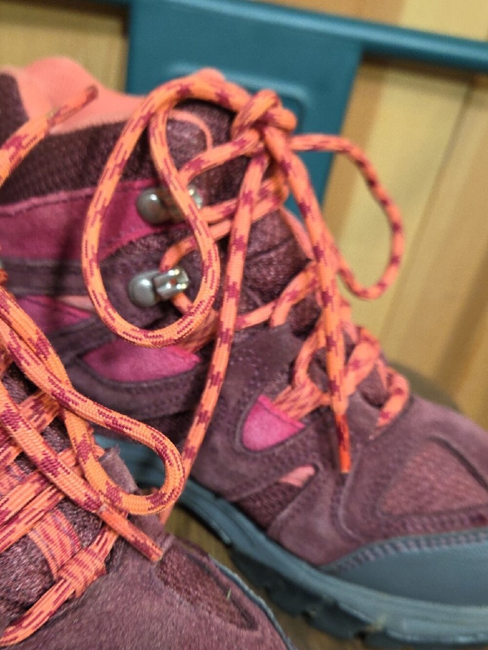 L.L. Bean Girls Purple and Pink Hiking Boots - Picture 9 of 9